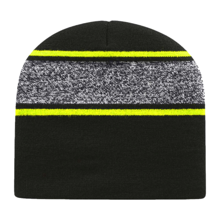 USA-Made Variegated Striped Beanie Thumbnail
