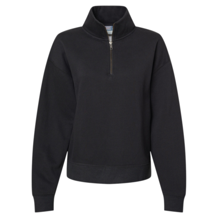 Women's Sueded Fleece Quarter-Zip Sweatshirt Thumbnail