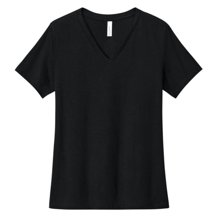 Women's Relaxed Heather CVC V Neck Tee Thumbnail
