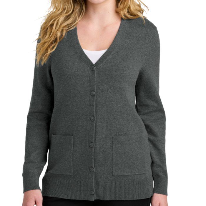 Women's Easy Care Button Up Cardigan Sweater Thumbnail