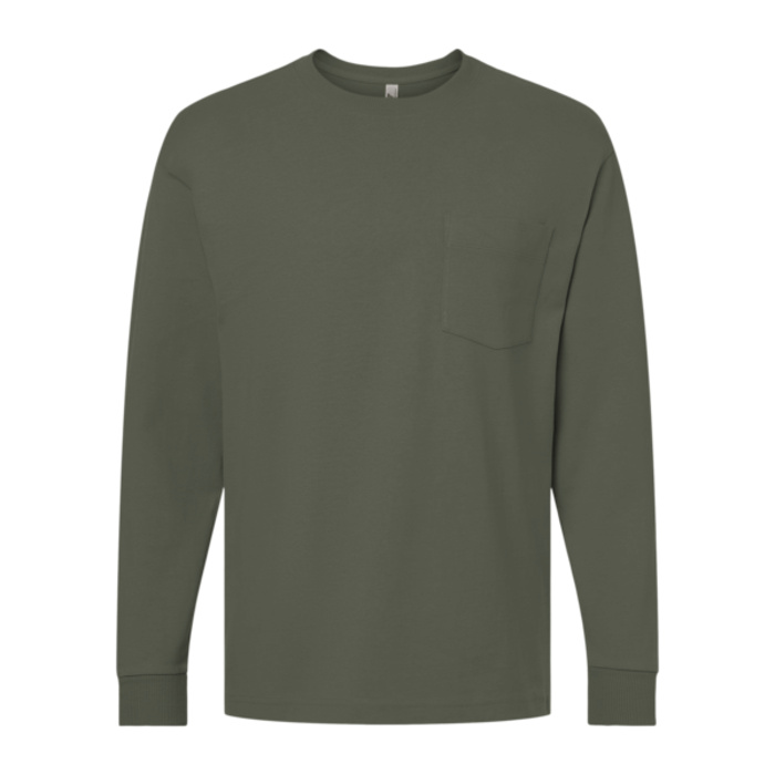 Unisex Super Heavyweight Long Sleeve Pocket Tee Thumbnail