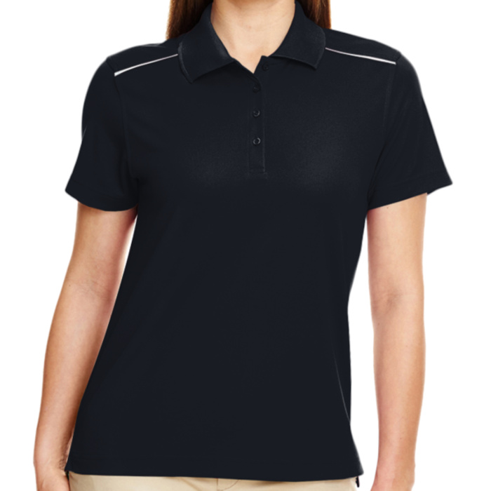 Women's Radiant Performance Piqué Polo with Reflective Piping Thumbnail
