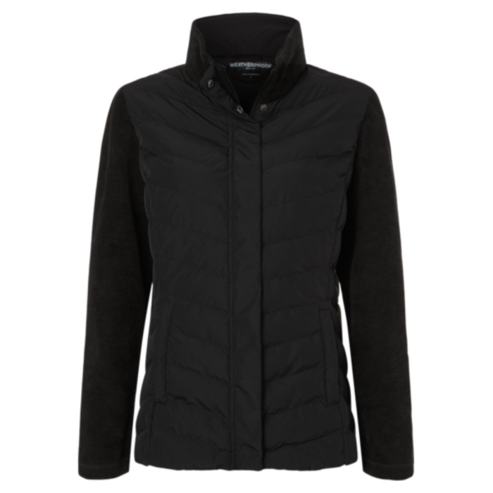 Women's Mixed Media Chevron Jacket Thumbnail