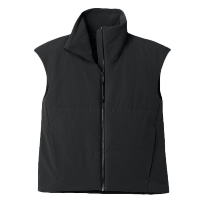 Women's Sashiko Stretch Puffy Vest Thumbnail