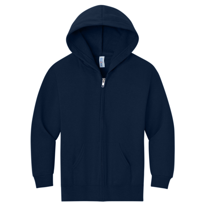 Youth NuBlend ® Full Zip Hooded Sweatshirt Thumbnail