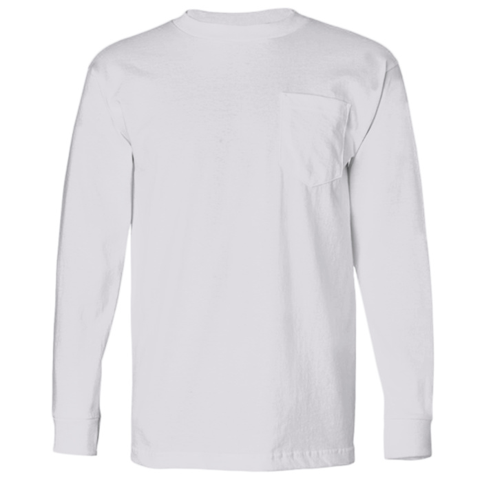 Unisex USA-Made Long Sleeve Pocket T-Shirt Thumbnail