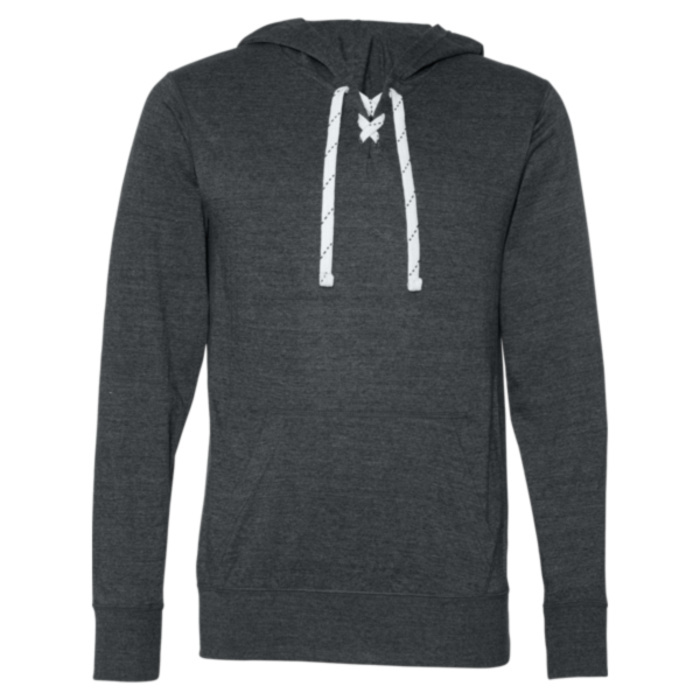 Unisex Jersey Sport Lace Hooded Pullover Thumbnail