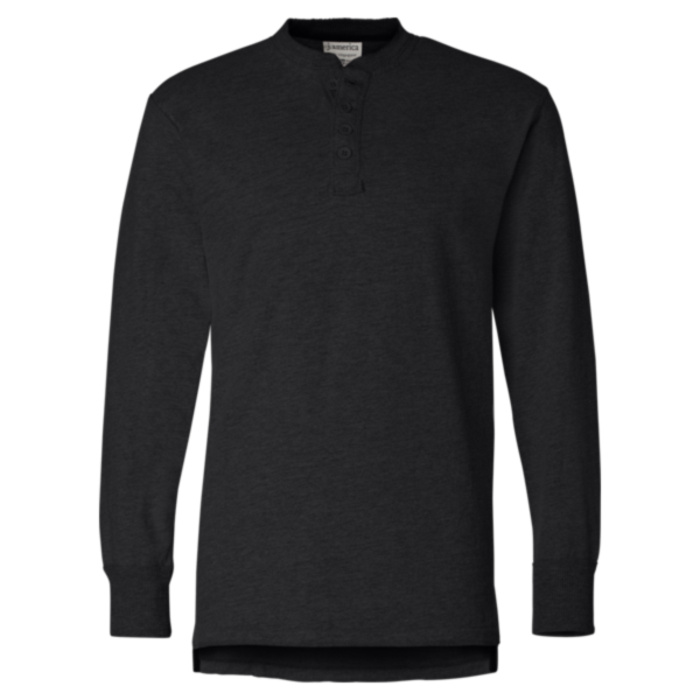Men's Vintage Brushed Jersey Henley Thumbnail