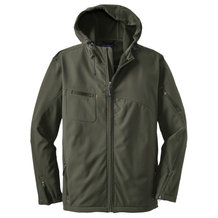 Textured Hooded Soft Shell Jacket Thumbnail