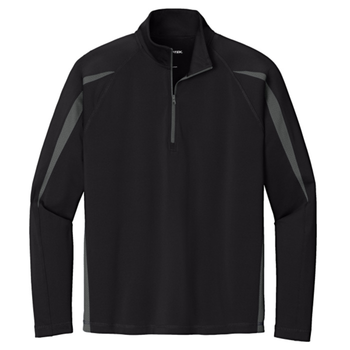 Sport Wick ® Stretch 1/4 Zip Colorblock Pullover Thumbnail