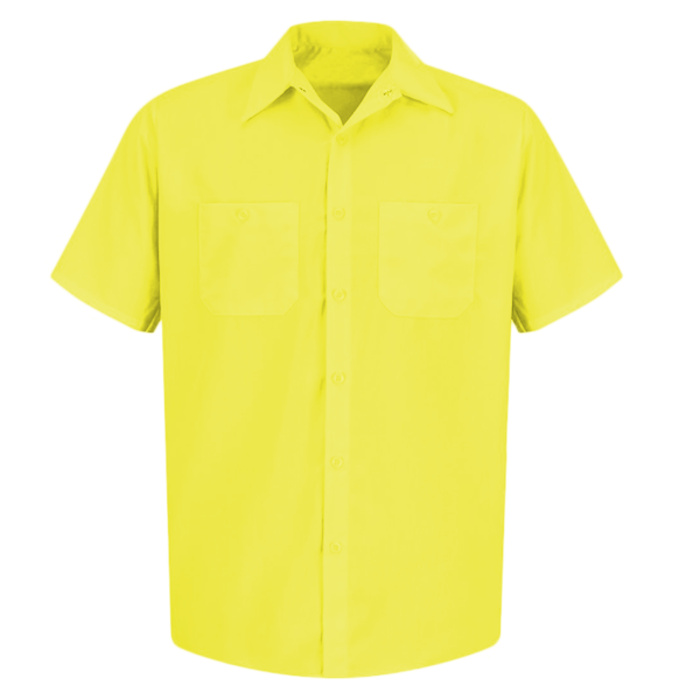 Men's Enhanced Visibility Short Sleeve Work Shirt Thumbnail