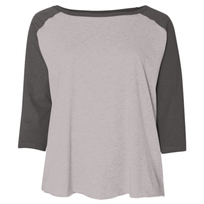 Women's Curvy Collection Baseball Three-Quarter Sleeve Tee Thumbnail