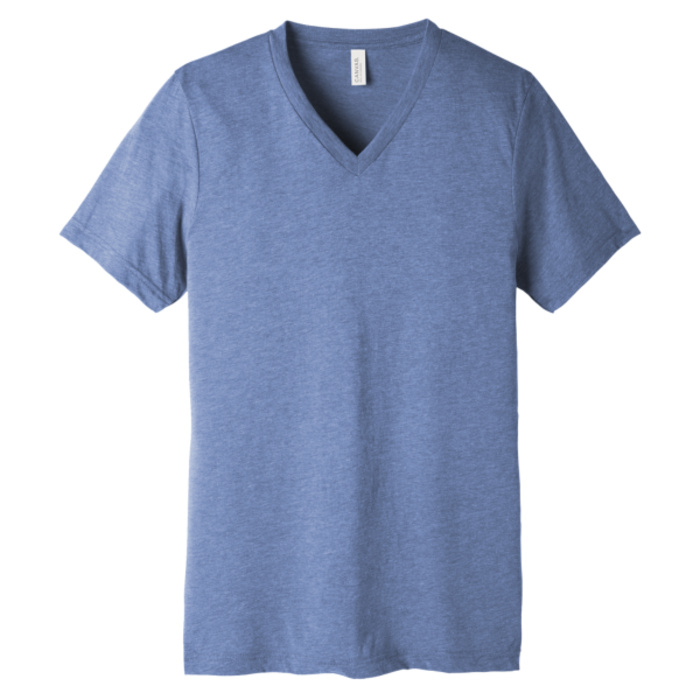 Unisex Triblend Short Sleeve V Neck Tee Thumbnail
