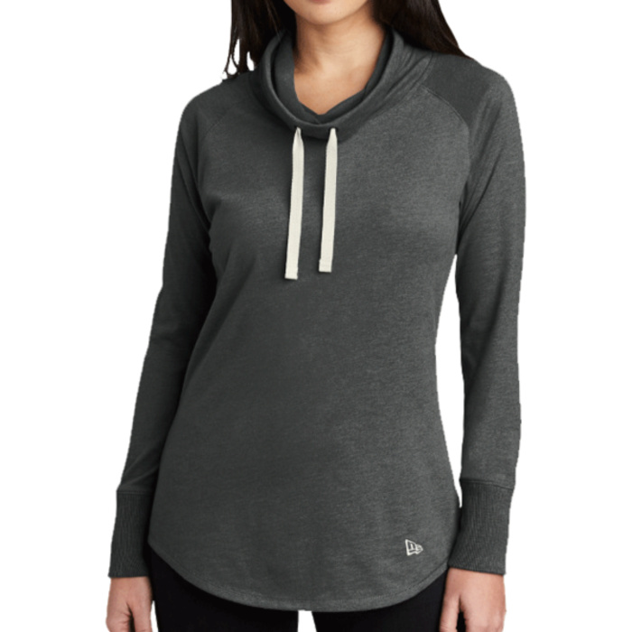 Women's Sueded Cotton Blend Cowl Tee Thumbnail