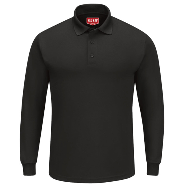 Men's Long Sleeve Performance Knit Polo Thumbnail