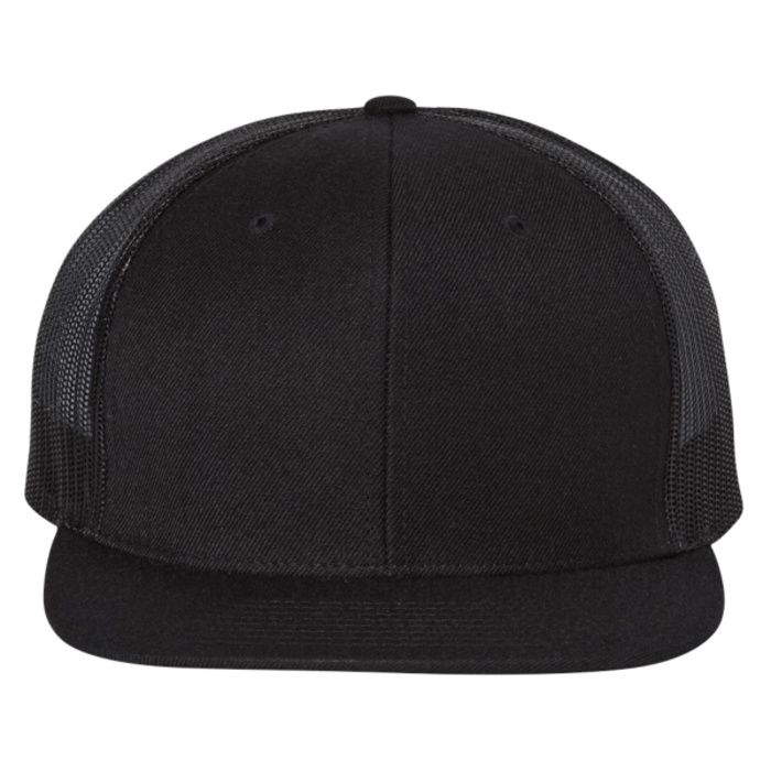 Wool Blend Flat Bill Trucker Cap Thumbnail
