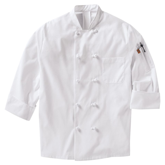 Mimix™ Ten Knot Button Chef Coat with OilBlok Thumbnail