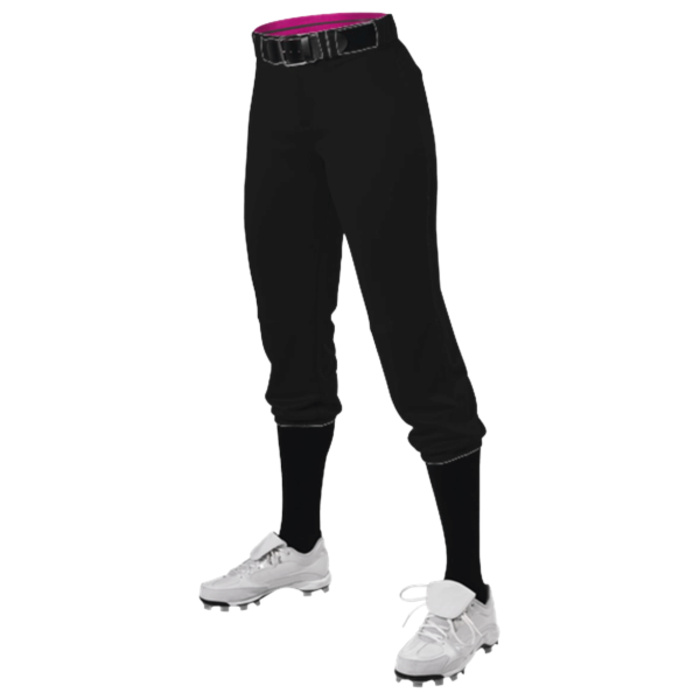 Girls' Premium Fastpitch Softball Pants with Belt Loops Thumbnail