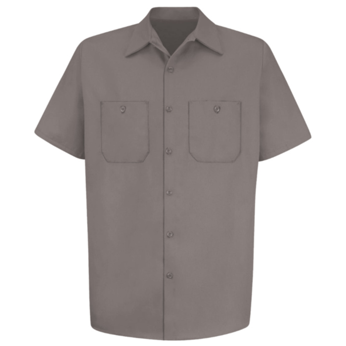 Men's Tall Cotton Short Sleeve Uniform Shirt Thumbnail