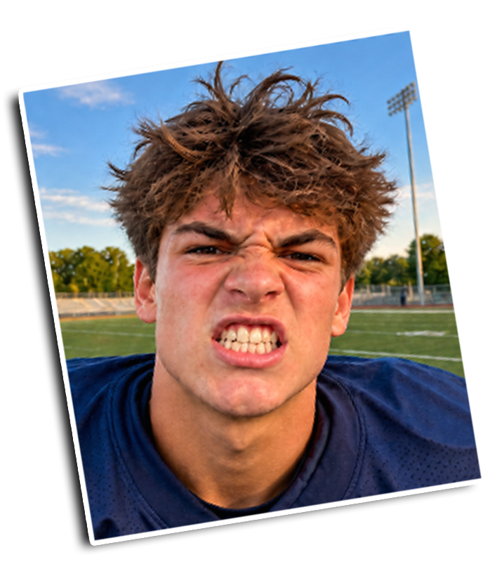 Athlete photos submitted for a custom caricature