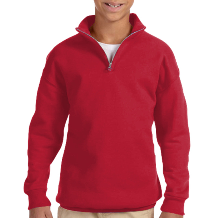 Youth NuBlend ® 1/4 Zip Cadet Collar Sweatshirt Thumbnail