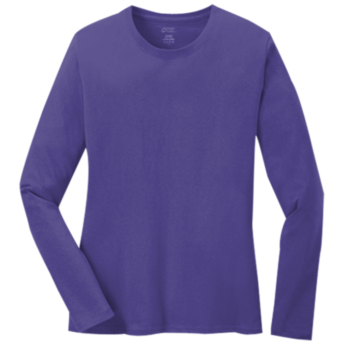 T-shirt Ladies Long Sleeve Core Cotton  Thumbnail