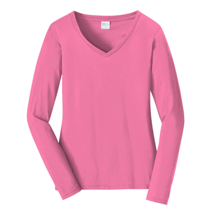 Women's Long Sleeve Fan Favorite V Neck Tee Thumbnail