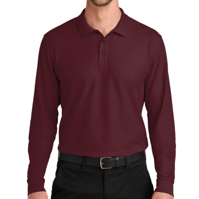 Wearever Signature Pique Long Sleeve Polo Thumbnail