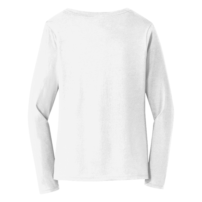 Ladies Long Sleeve Fan Favorite V Neck Tee Thumbnail
