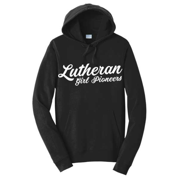 White Script  - LGP Fan Favorite Fleece Pullover Hooded Sweatshirt Thumbnail