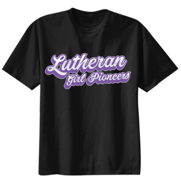 Purple Script - Youth Core Cotton Tee Thumbnail