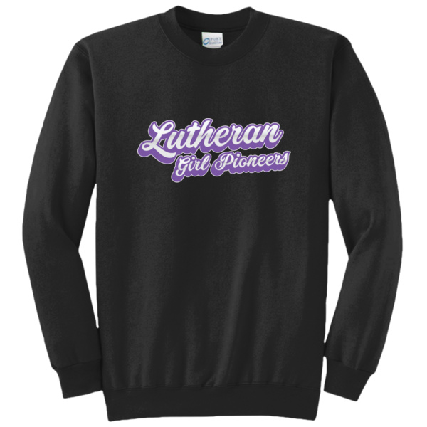 Purple Script -  LGP Core Fleece Crewneck Sweatshirt Thumbnail