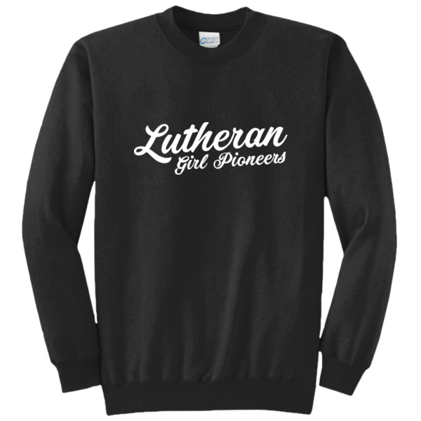 White Script  -  LGP Core Fleece Crewneck Sweatshirt Thumbnail
