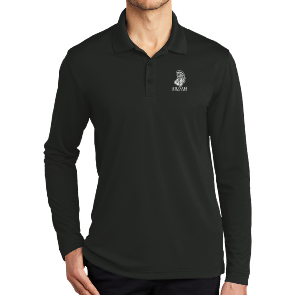 Trojan Logo - Dry Zone ® UV Micro Mesh Long Sleeve Polo Thumbnail