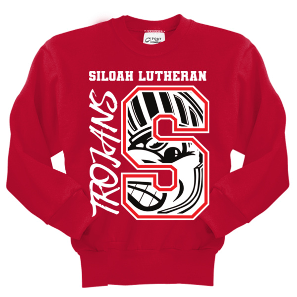 Trojan Roar Alt - Youth Core Fleece Crewneck Sweatshirt Thumbnail