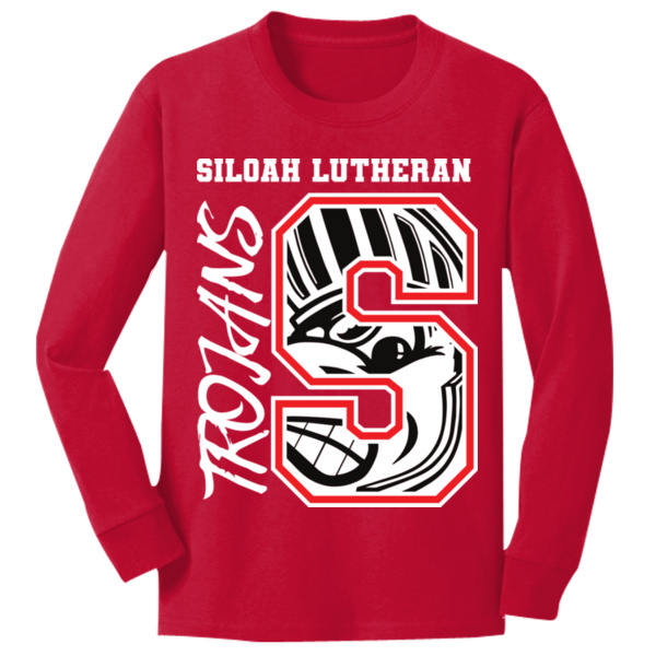 Trojan Roar Alt - Youth Long Sleeve Core Cotton Tee Thumbnail