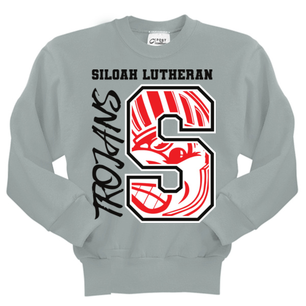 Trojan Roar Alt - Youth Core Fleece Crewneck Sweatshirt Thumbnail