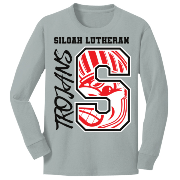 Trojan Roar Alt - Youth Long Sleeve Core Cotton Tee Thumbnail