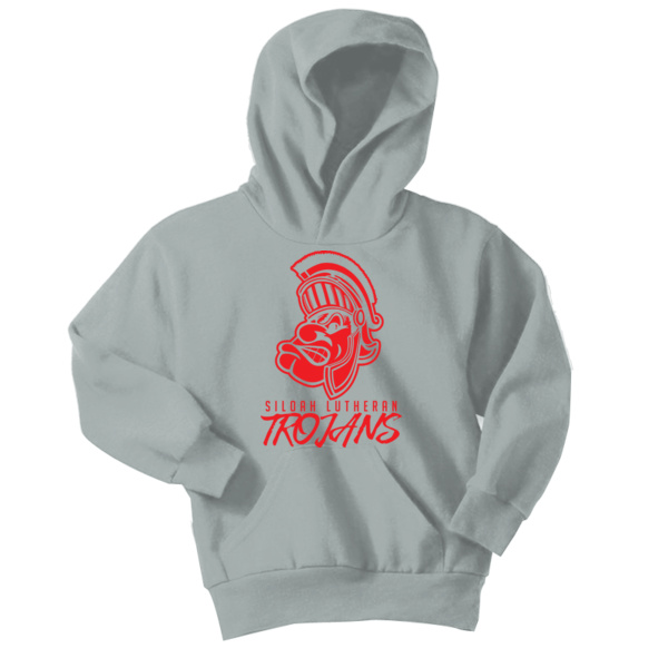 Trojan Roar - Youth Core Fleece Pullover Hooded Sweatshirt Thumbnail