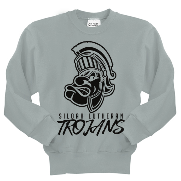 Trojan Roar  - Youth Core Fleece Crewneck Sweatshirt Thumbnail