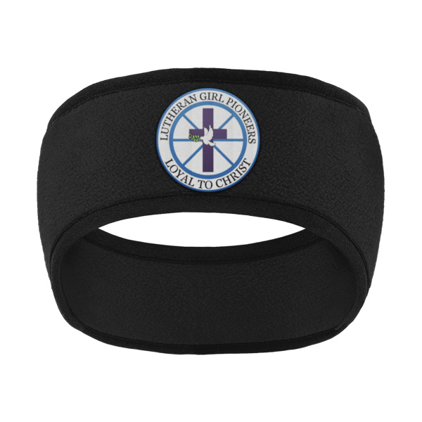 Traditional Logo Embroidered - Two Color Fleece Headband Thumbnail