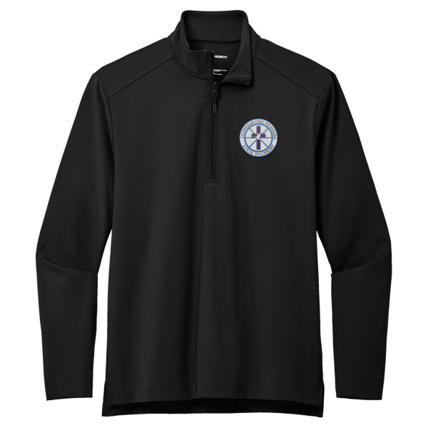 Traditional Logo Embroidered  - Double Knit 1/4 Zip Thumbnail