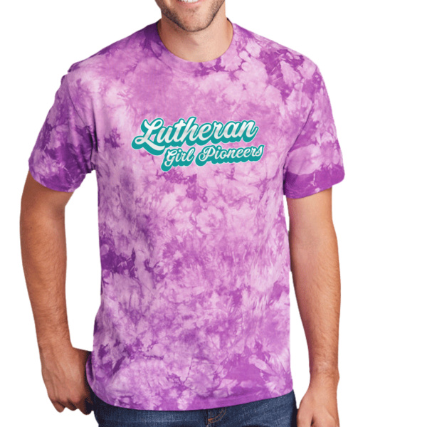 Teal Script- LGP - Crystal Tie Dye Tee Thumbnail