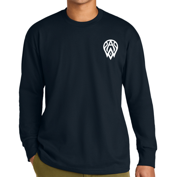 AW4 White Logo - Heavyweight Long Sleeve Tee Thumbnail