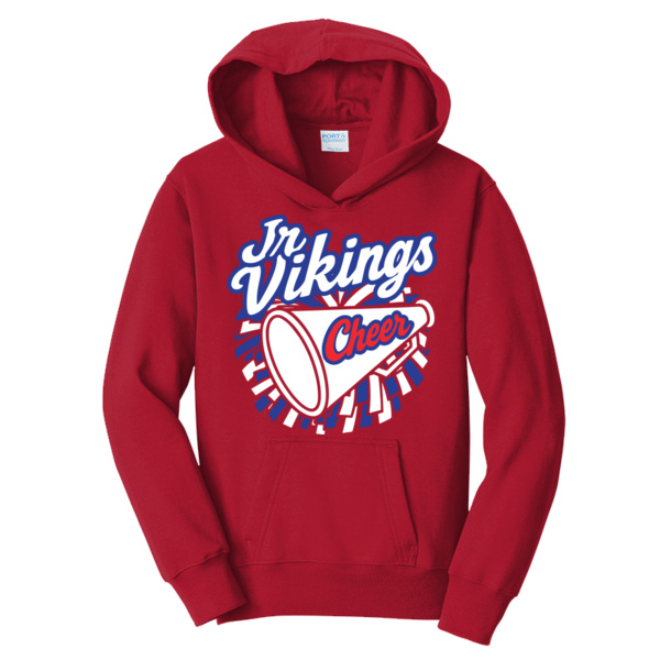 Jr. Vikings - Cheer Youth Fan Favorite Fleece Pullover Hooded Sweatshirt Thumbnail