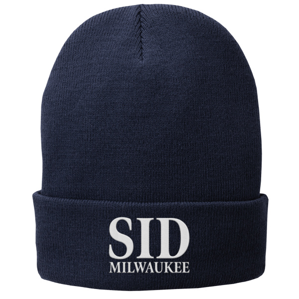 SID (Embroidered)  - Fleece Lined Knit Cap Thumbnail