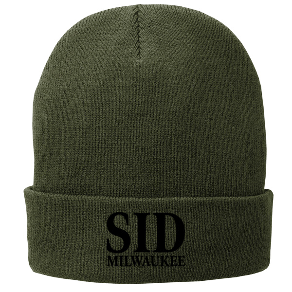 SID (Embroidered)  - Fleece Lined Knit Cap Thumbnail