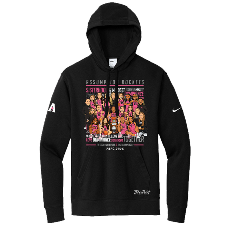 Team Caricature  - Club Fleece Sleeve Swoosh Pullover Hoodie Thumbnail