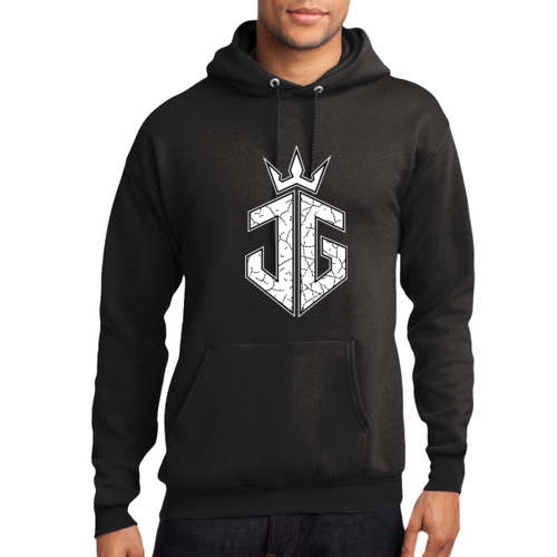 White - Core Fleece Pullover Hooded Sweatshirt Thumbnail