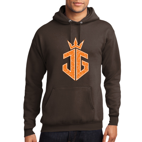 Orange - Core Fleece Pullover Hooded Sweatshirt Thumbnail